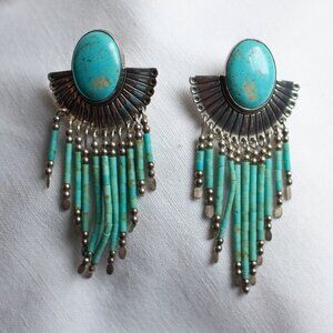 Sterling silver and turquoise earrings